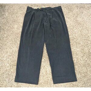 Tommy Bahama Pants Mens 36x30 (28" Inseam) Blue Silk Blend Pleated Straight Leg